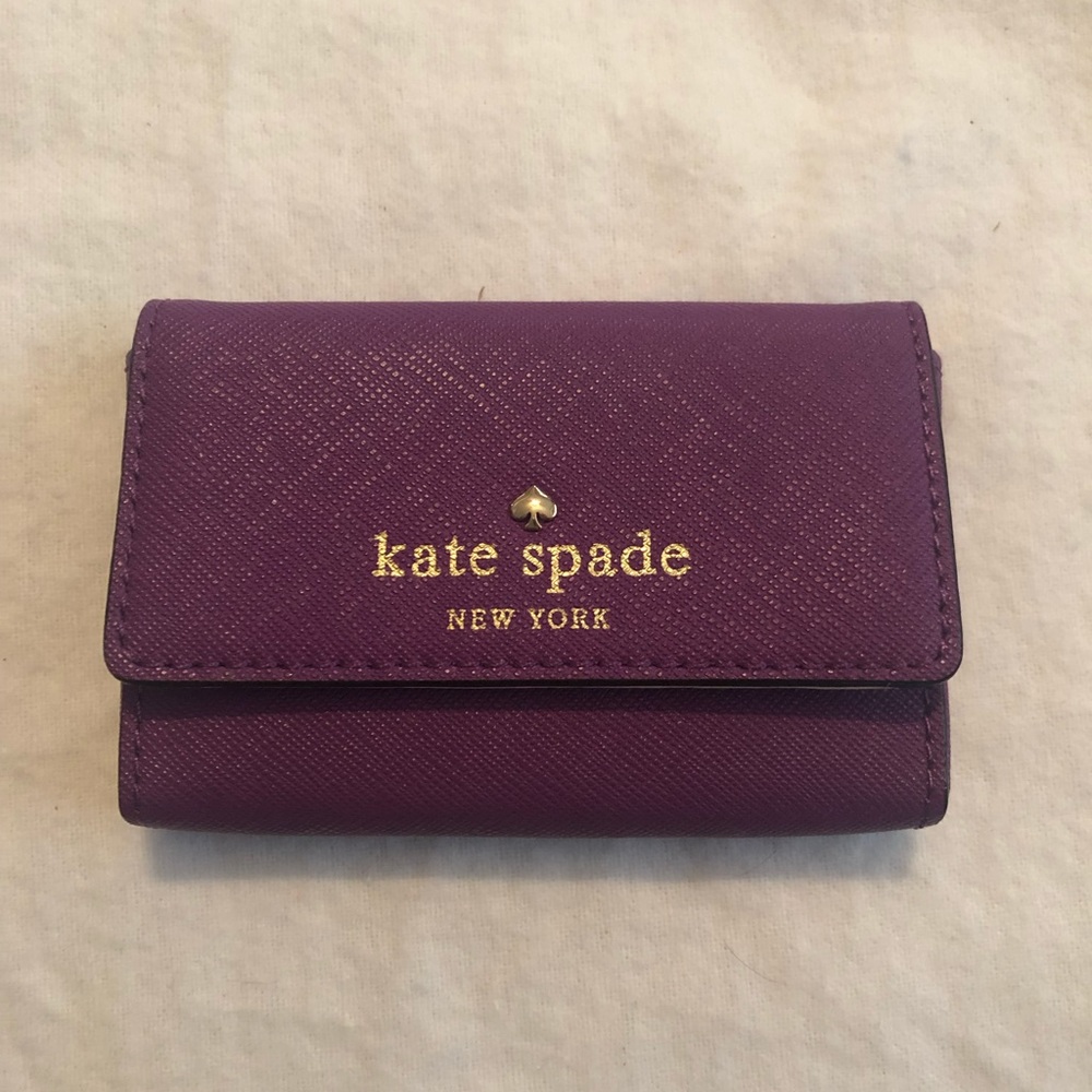 Kate Spade card holder purple